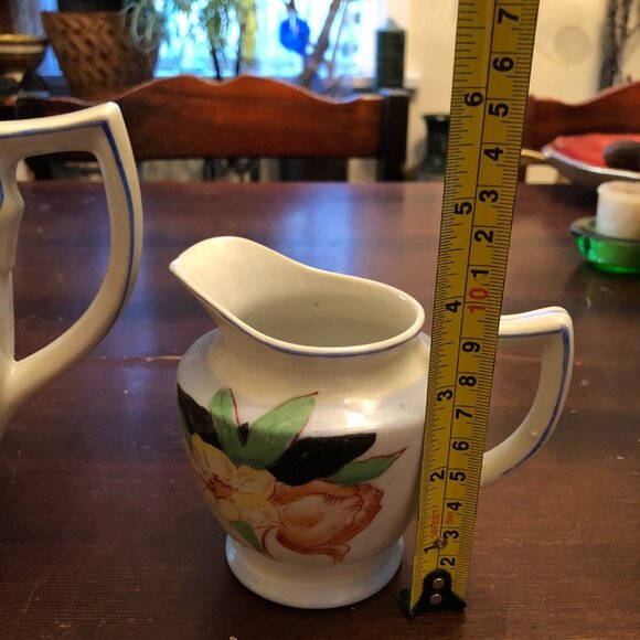 - Vintage Japanese Teapot with sugar bowl and Creamer - Picture 4 of 8